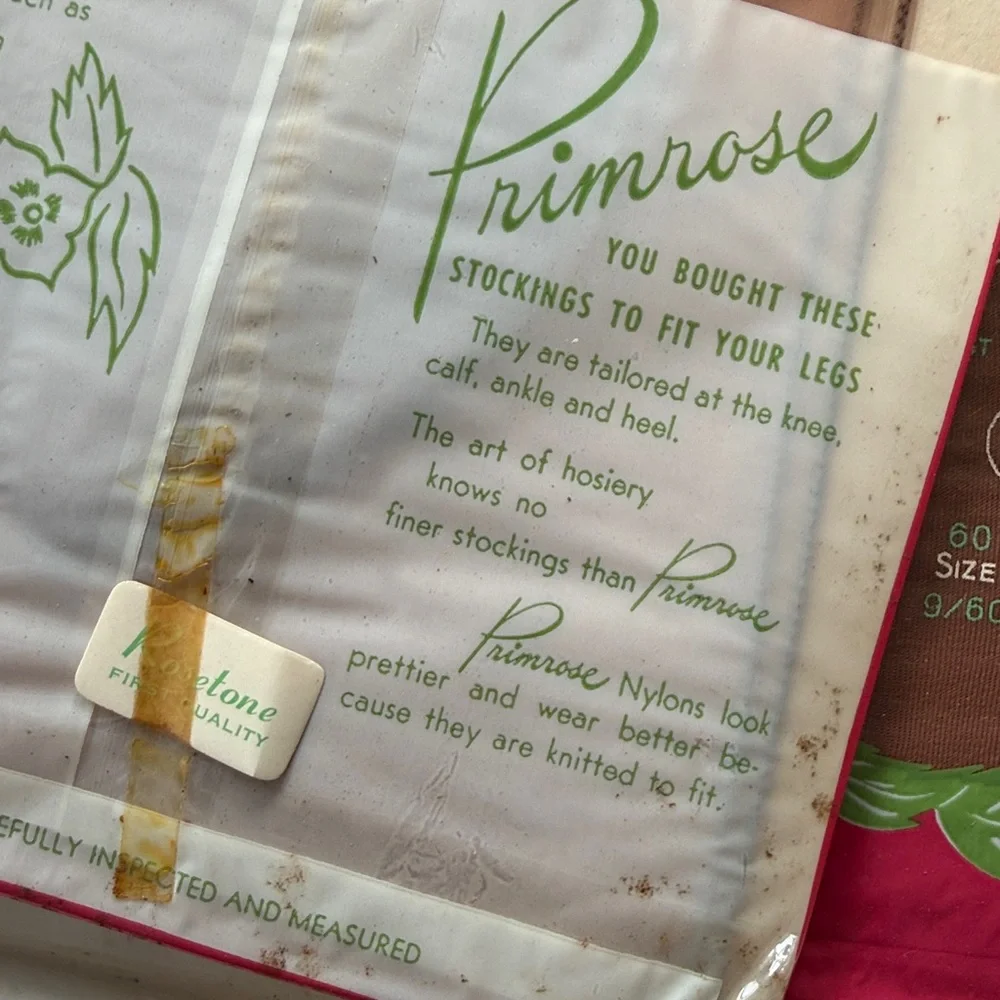 Primrose Vintage Stockings 3 Sets NEW in Pink Floral Box